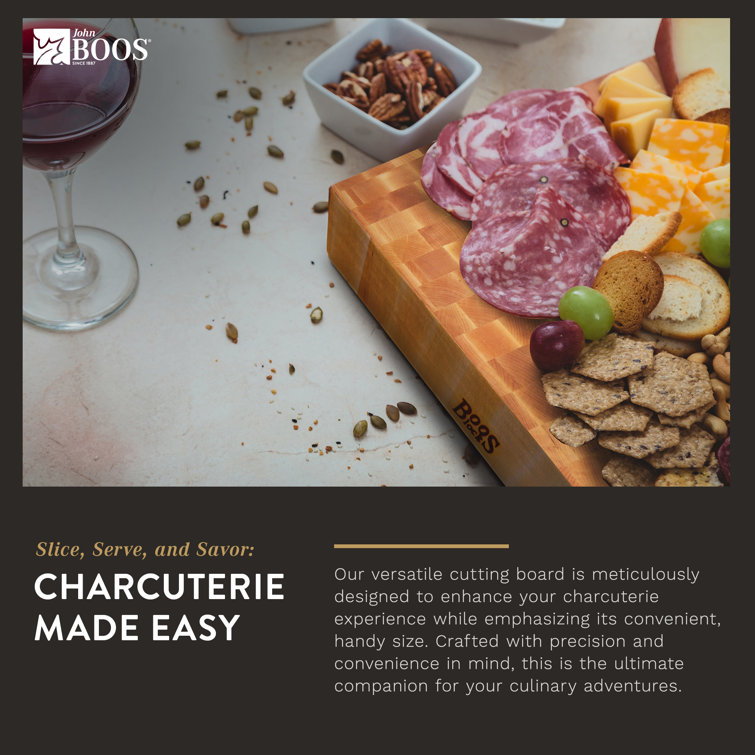 Large Maple Wood Reversible Chopping Block, 18" x 18"