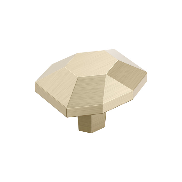 St. Vincent Brushed Gold Geometric Cabinet Knob