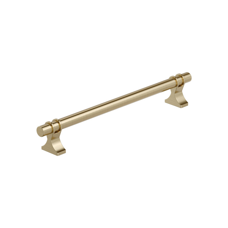 Golden Champagne 7-9/16 Inch Modern Industrial Bar Pull