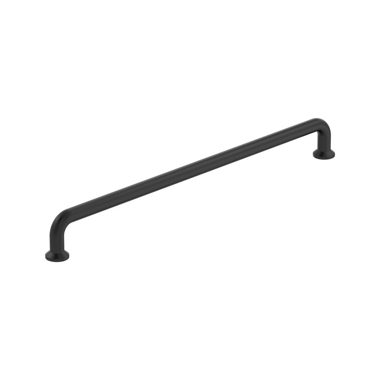 Matte Black 18 inch Modern Industrial Appliance Pull