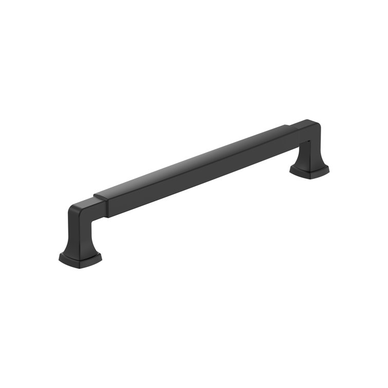 Matte Black 3-3/4" Zinc Cabinet Drawer Pull