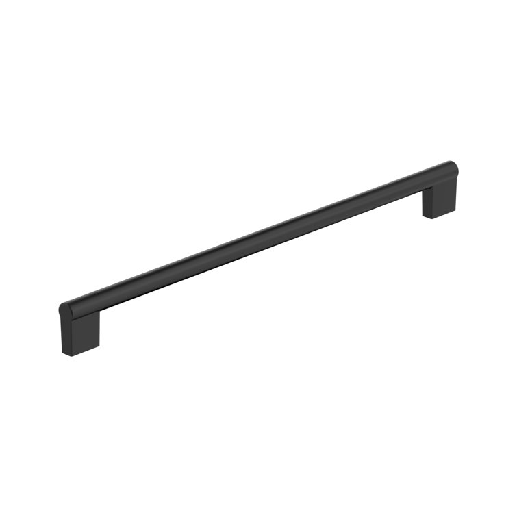 Matte Black 12-5/8" Modern Industrial Cabinet Pull