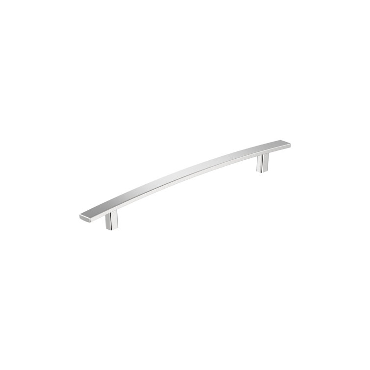 12" Polished Chrome Modern Appliance Pull with Mounting Hardware