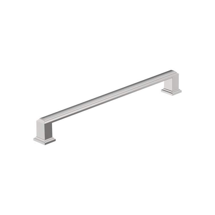 Polished Chrome Traditional Bar Cabinet Pull with Mounting Hardware