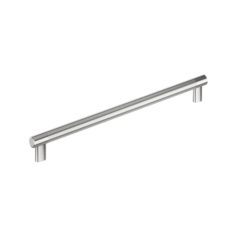 Bronx 12-5/8 inch Polished Chrome Knurled Cabinet Pull