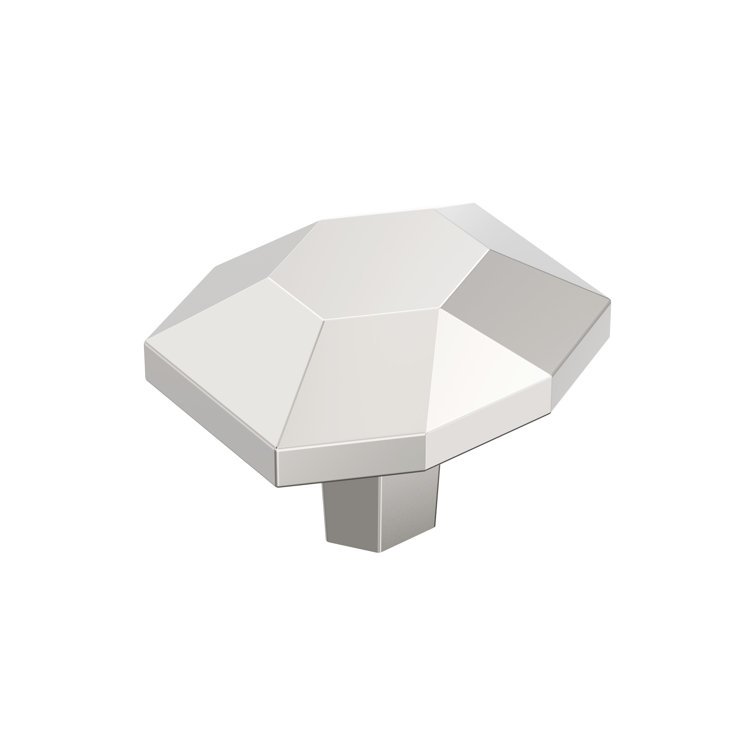 St. Vincent Polished Nickel Geometric Cabinet Knob