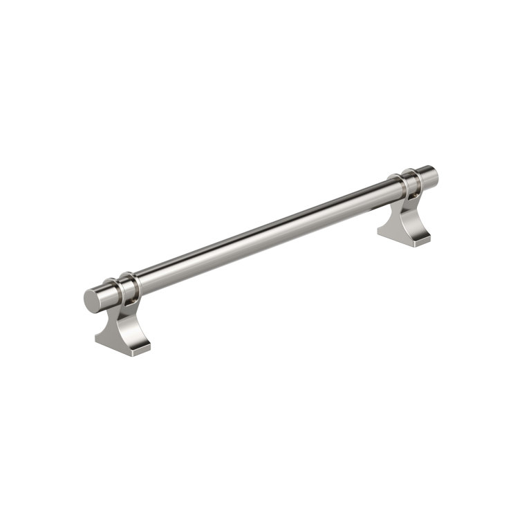 Polished Nickel 7-9/16 inch Modern Industrial Bar Pull