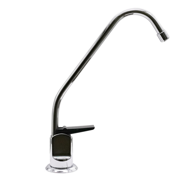 Polished Chrome Single Handle Beverage Faucet with Filter Kit