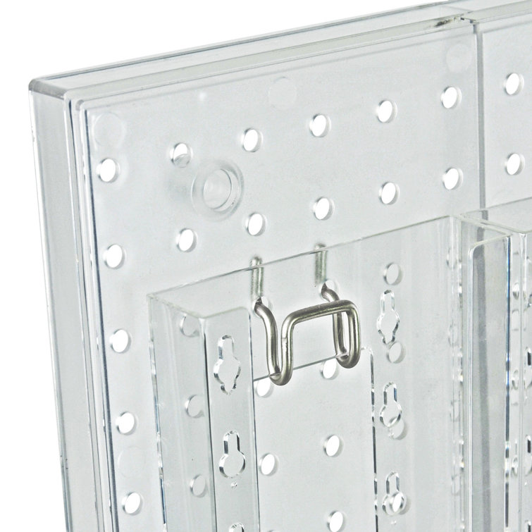 Clear Acrylic 10-Pocket Wall Mounted Literature Holder