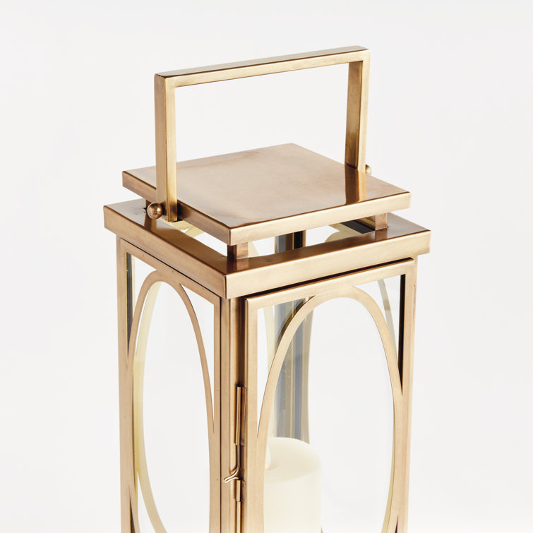 Gold Hanging Colonial Revival Candle Lantern
