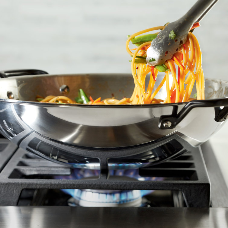 KitchenAid 15-Inch Stainless Steel Induction Wok with Handles