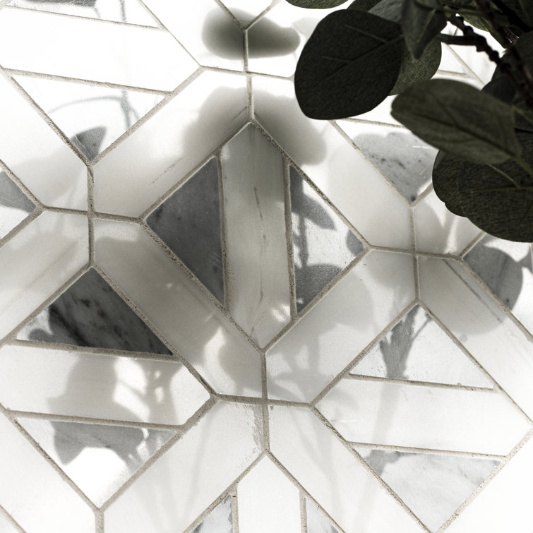 Bianco Dolomite 12'' x 12'' White Marble Mosaic Tile