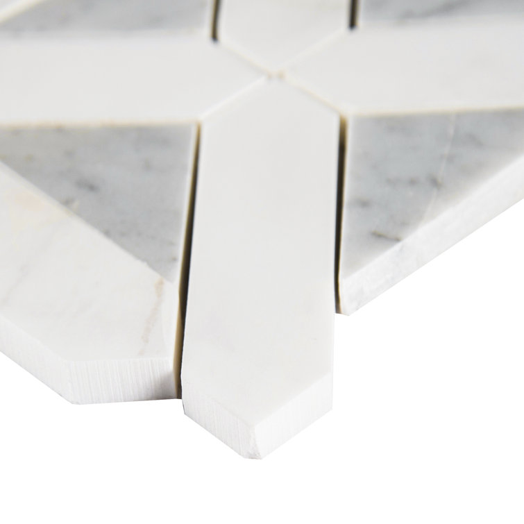 Bianco Dolomite 12'' x 12'' White Marble Mosaic Tile