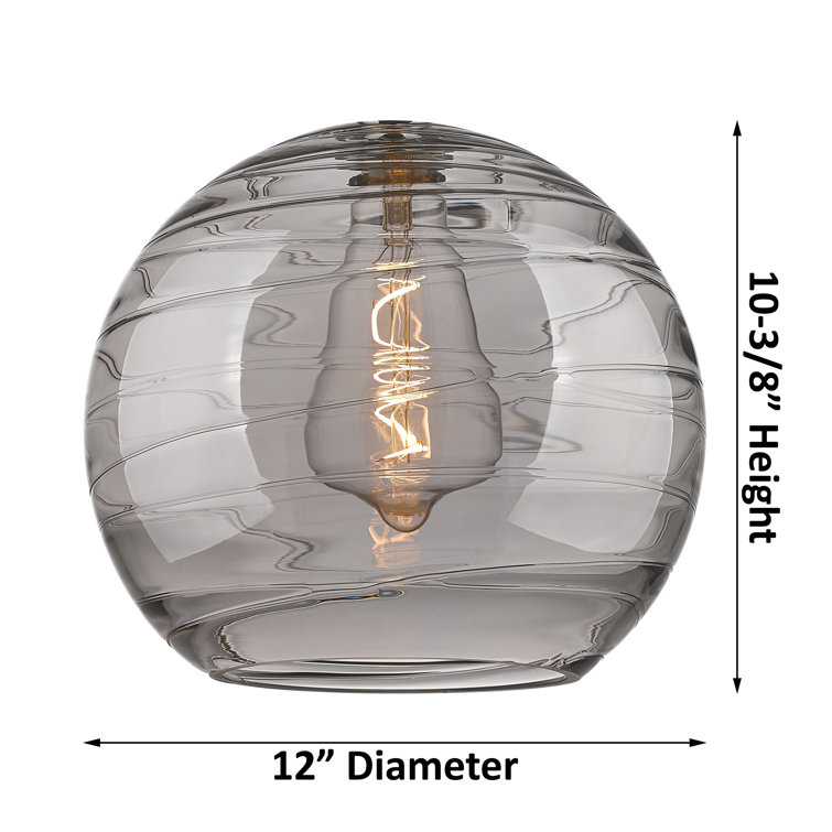 Polished Chrome Glass Mini Globe Pendant Light
