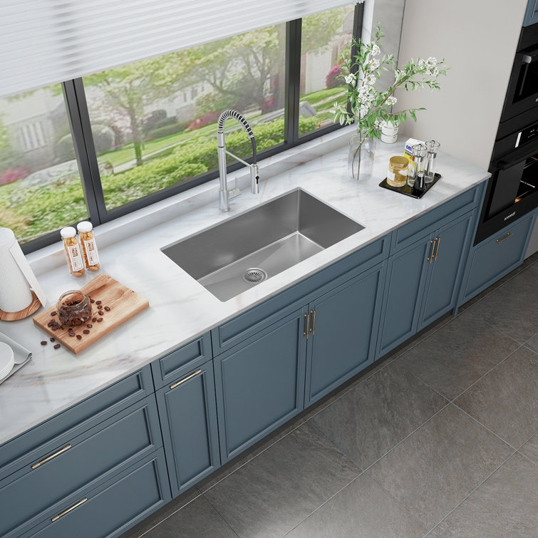 Sinber 32" Stainless Steel Single Bowl Undermount Kitchen Sink