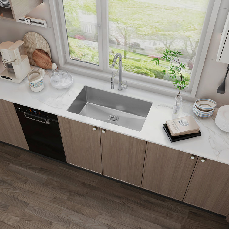 Sinber 32" Stainless Steel Single Bowl Undermount Kitchen Sink
