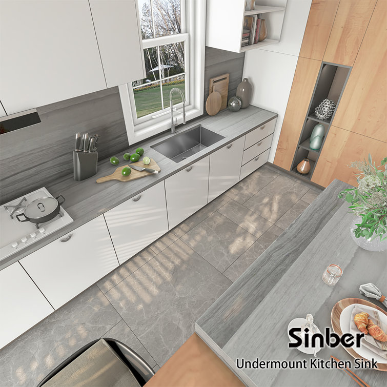 Sinber 32" Stainless Steel Single Bowl Undermount Kitchen Sink