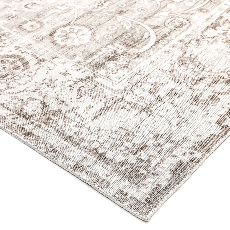 Alabaster Elegance 8' x 10' Hand-Knotted Viscose Area Rug