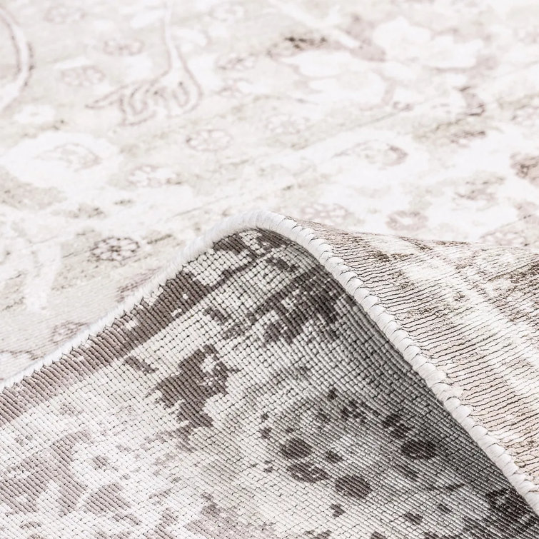 Alabaster Elegance 8' x 10' Hand-Knotted Viscose Area Rug
