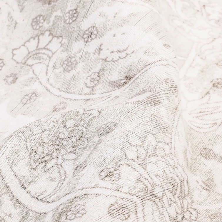Alabaster Elegance 8' x 10' Hand-Knotted Viscose Area Rug