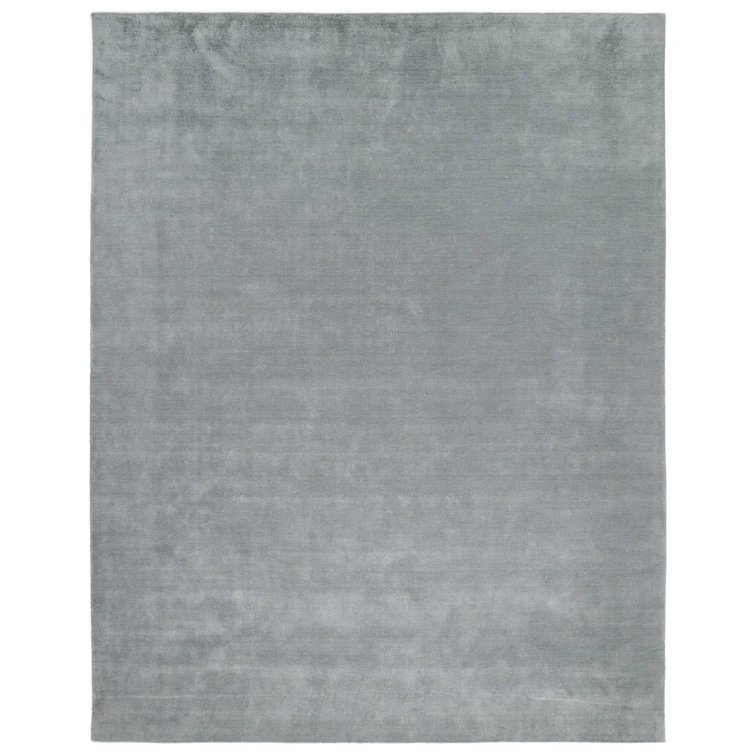 Gray Handmade Wool 8' x 10' Rectangular Area Rug