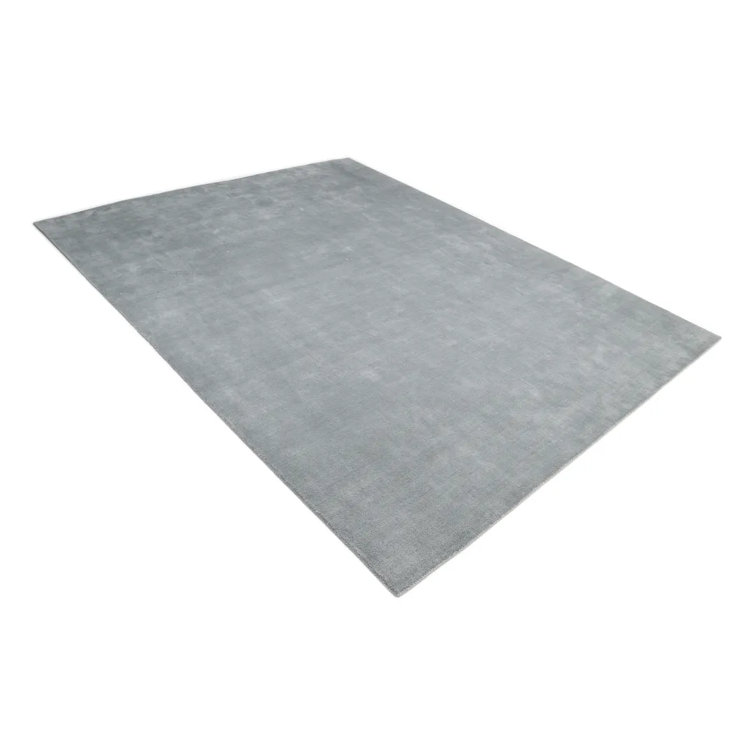Gray Handmade Wool 8' x 10' Rectangular Area Rug
