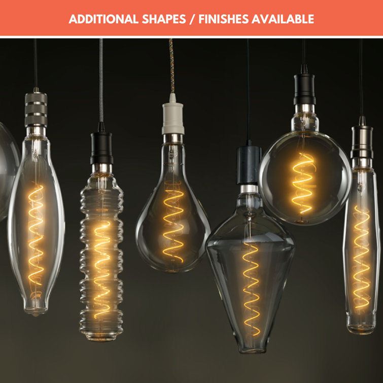 Oversized Clear Spiral Filament LED Edison Bulb, 12.68 inches