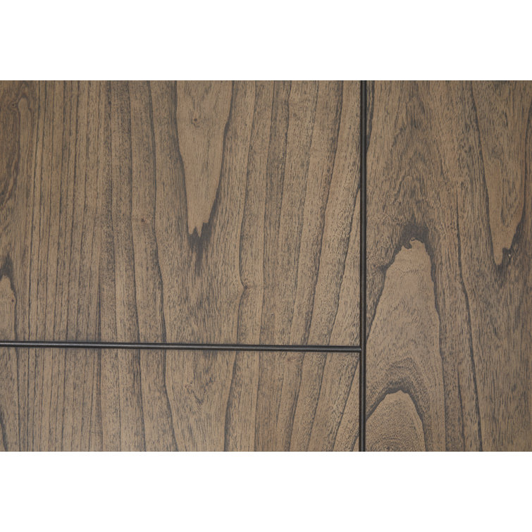 Brown Rectangular Extendable Wood Dining Table with Trestle Base