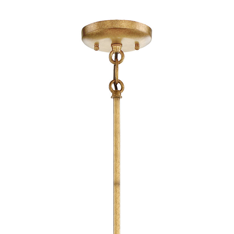 Pandora Gold Leaf 5-Light Indoor/Outdoor Drum Chandelier