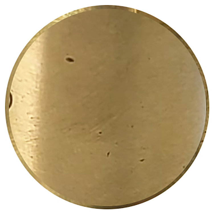 1-1/2" Unfinished Brass Tubular Ground Joint P-Trap with Bell Flange