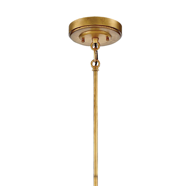Ardor Gold 6-Light Sputnik Chandelier with Adjustable Height