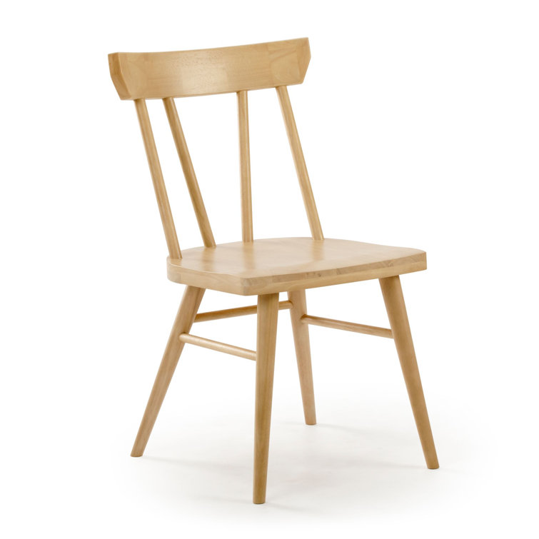 Blonde Solid Wood Windsor Dining Chair Set