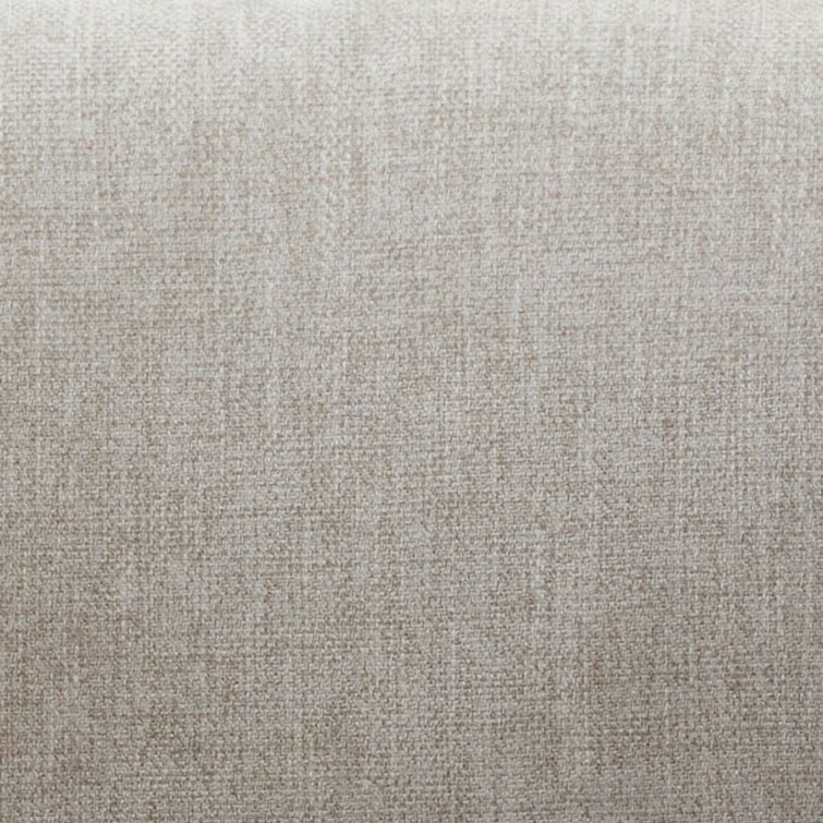Daphanie Gray Linen Upholstered Armchair with Ash Wood Base