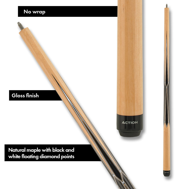Natural Maple and Black 21 oz Wood Pool Cue