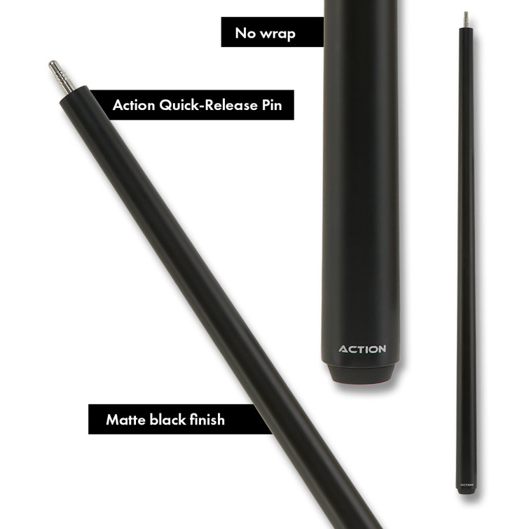59" Black Wood Masse Pool Cue for Amateur and League Players