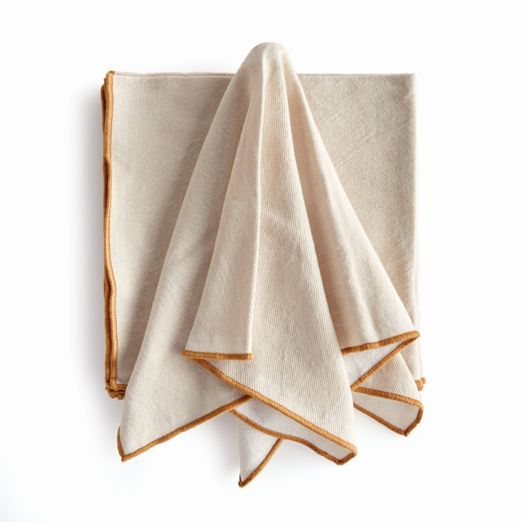Sawyer Soft Ochre Cotton Dinner Napkins Set of 4