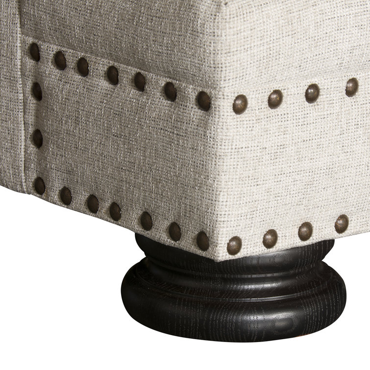 Beige Transitional Stationary Accent Chair with Manufactured Wood