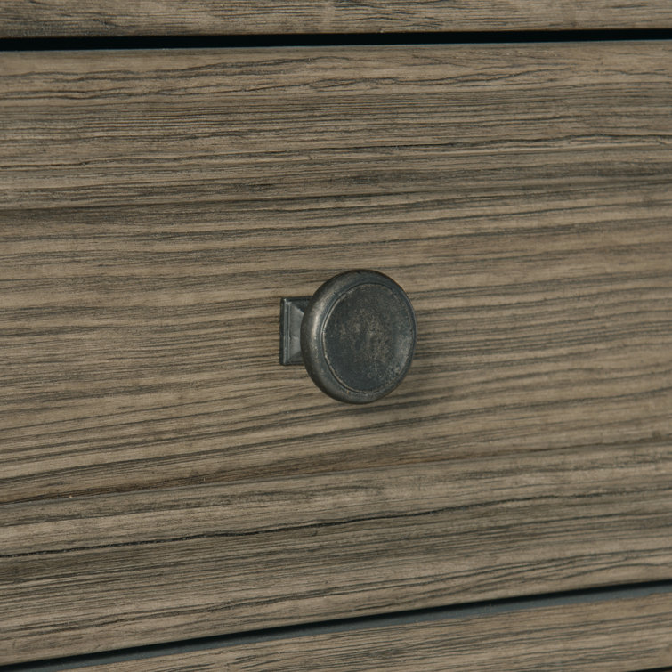 Desert Taupe/Basalt Traditional 3-Drawer Chest with Concrete Top