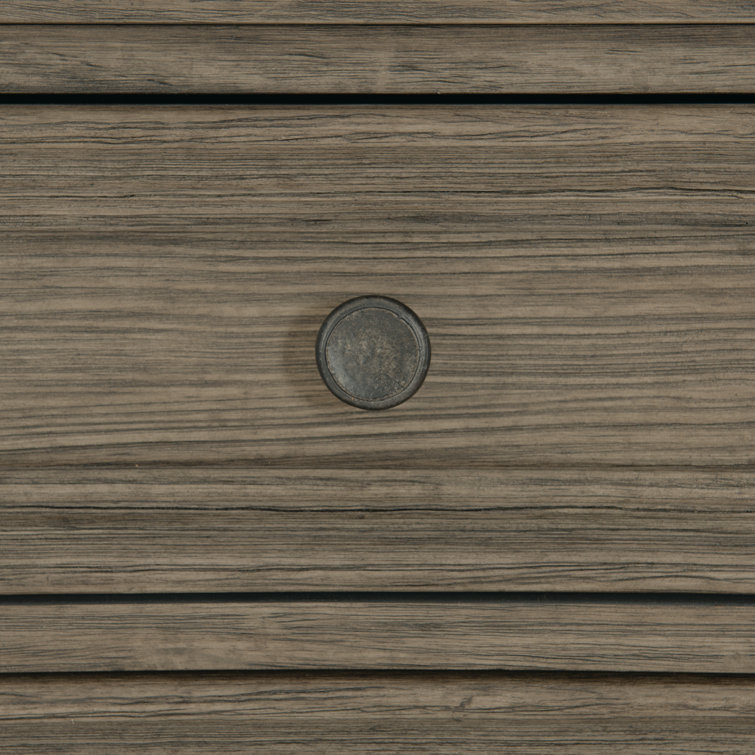 Desert Taupe/Basalt Traditional 3-Drawer Chest with Concrete Top