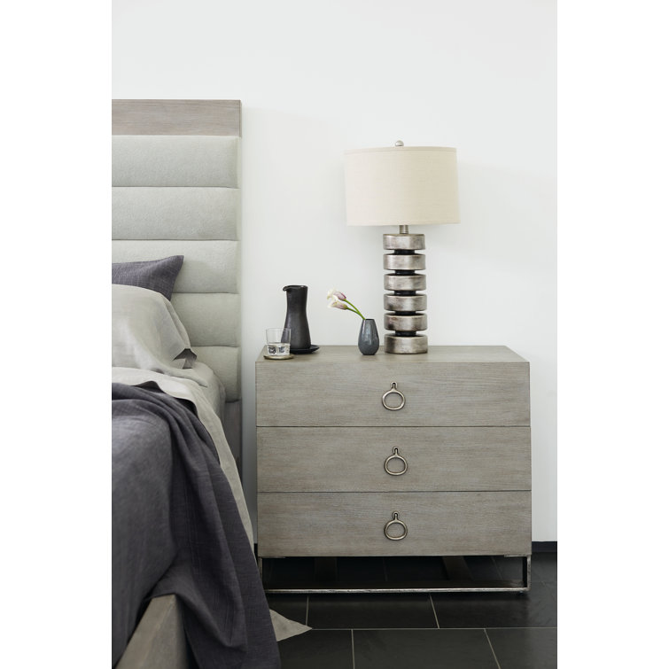 Transitional Beige King Upholstered Bed with Tufted Headboard