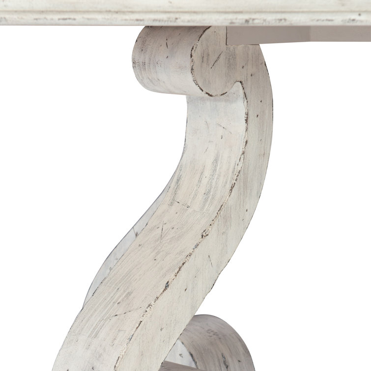 Mirabelle Cream Reclaimed Pine Extendable Dining Table