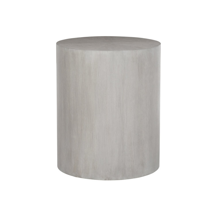 Thorne Off-White Transitional Round Wood End Table