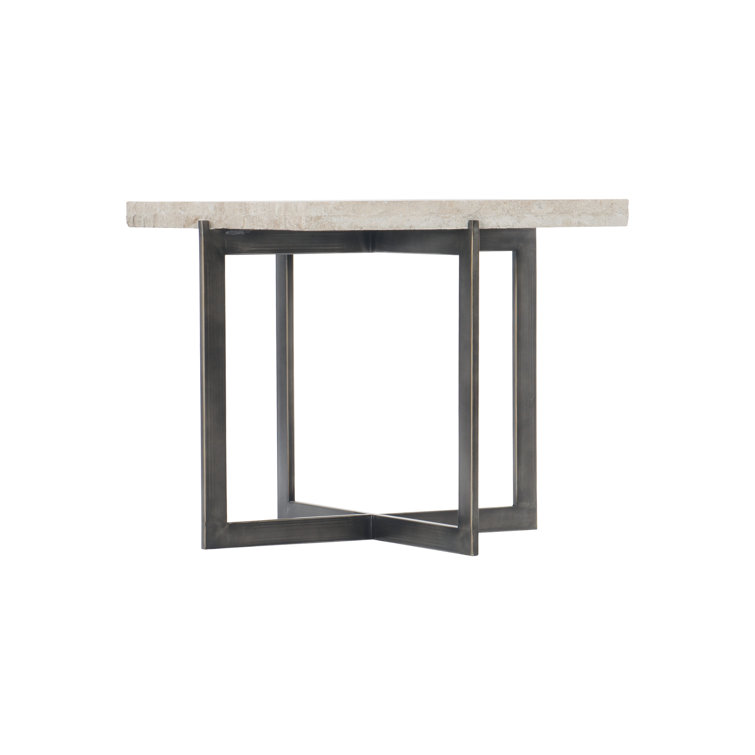Transitional Brown and White Square Cocktail Table with Storage