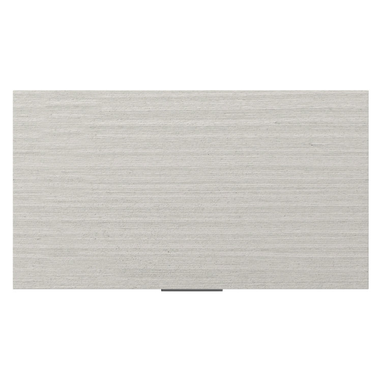 Gray Marble 2-Drawer Nightstand with USB Ports