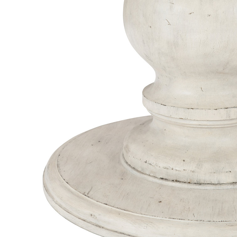 Mirabelle Cream 60" Round Extendable French Country Dining Table
