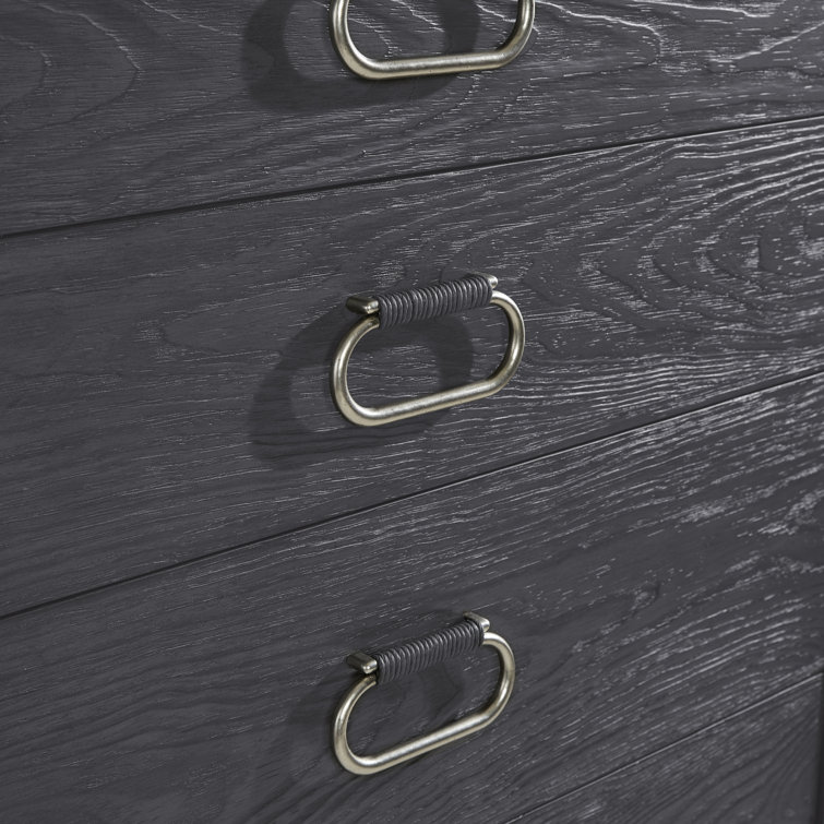 Trianon Contemporary 5-Drawer Black Dresser with Soft Close