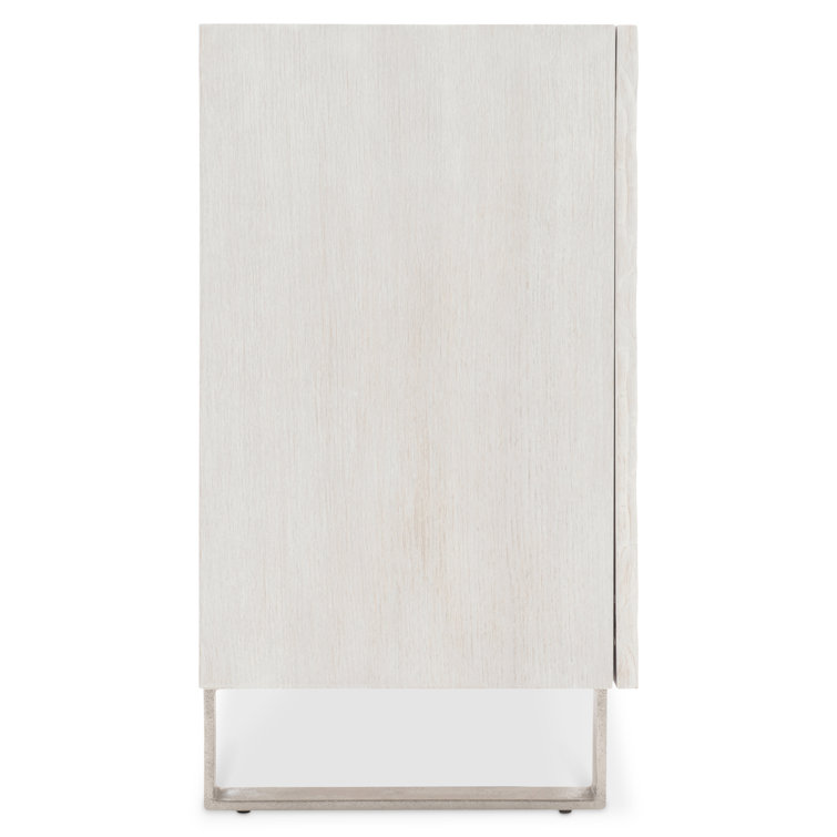 Solaria Transitional 59'' Beige Oak Sideboard with Nickel Accents