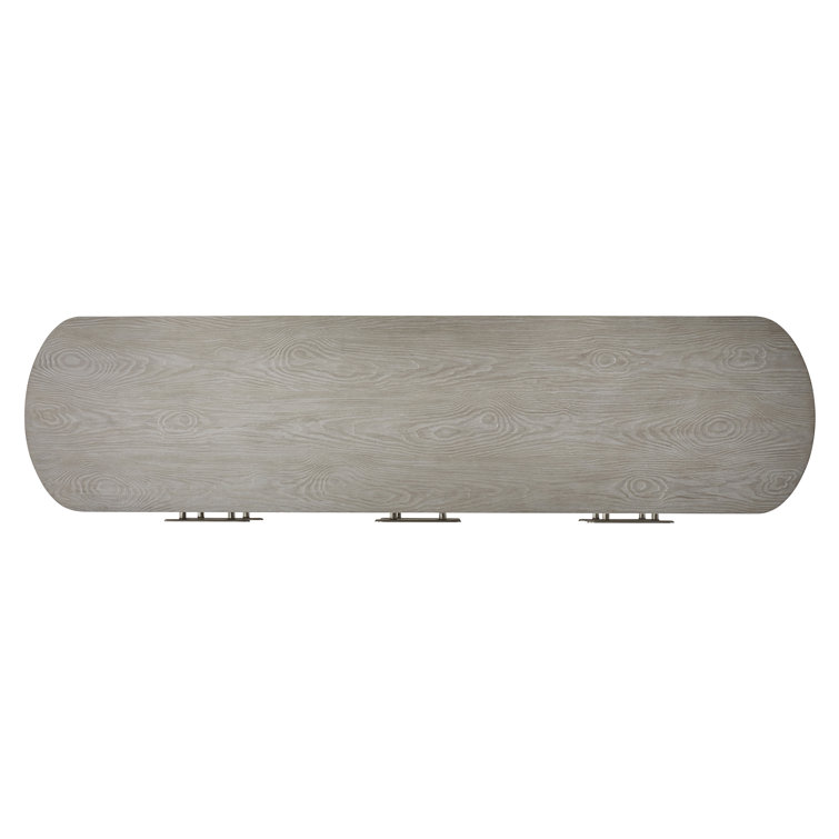Trianon Contemporary Gris Finish 6-Drawer Dresser with X-Shaped Bases