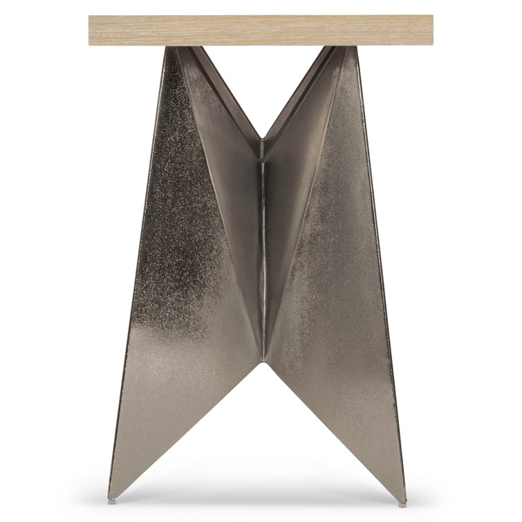 Solaria Transitional Beige 72'' Wood and Metal Console Table