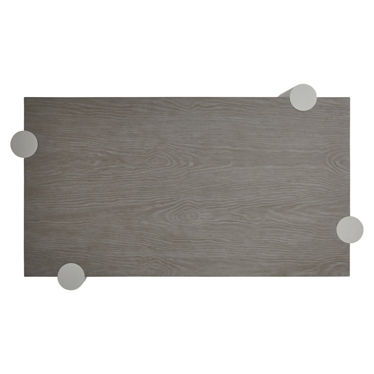 Contemporary Beige Pine Wood Geometric Coffee Table
